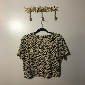 Banana Republic | Leopard Print Short Sleeve Tee